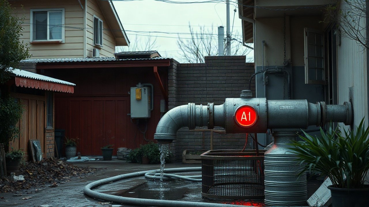An ai-related water-system collapse scenario shown in a practical real-world context