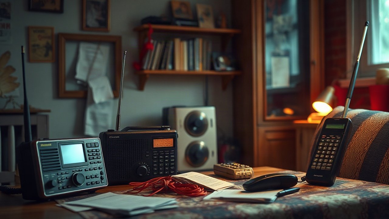 Emergency radio frequencies in the uk shown in a practical real-world context