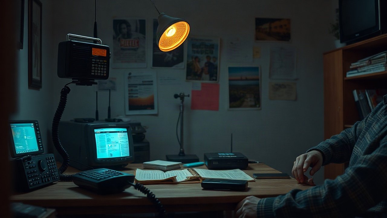Examples of offline communication methods arranged from no-tech to radio-based options