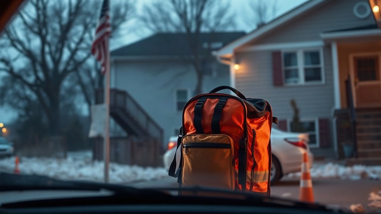 Fire evacuation shown in a practical real-world preparedness context