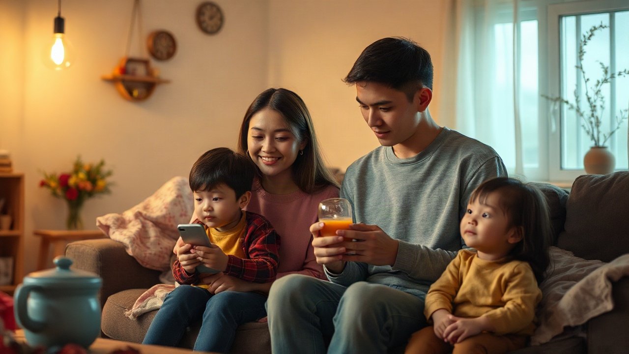 A family blackout plan shown in a practical real-world context