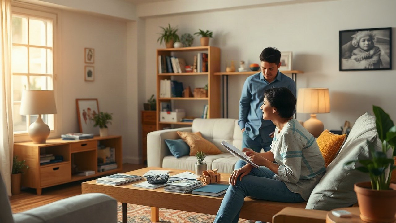 Family emergency documents shown in a practical real-world context