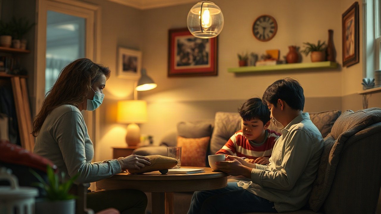 Assigning family emergency roles shown in a practical real-world risk or preparedness context