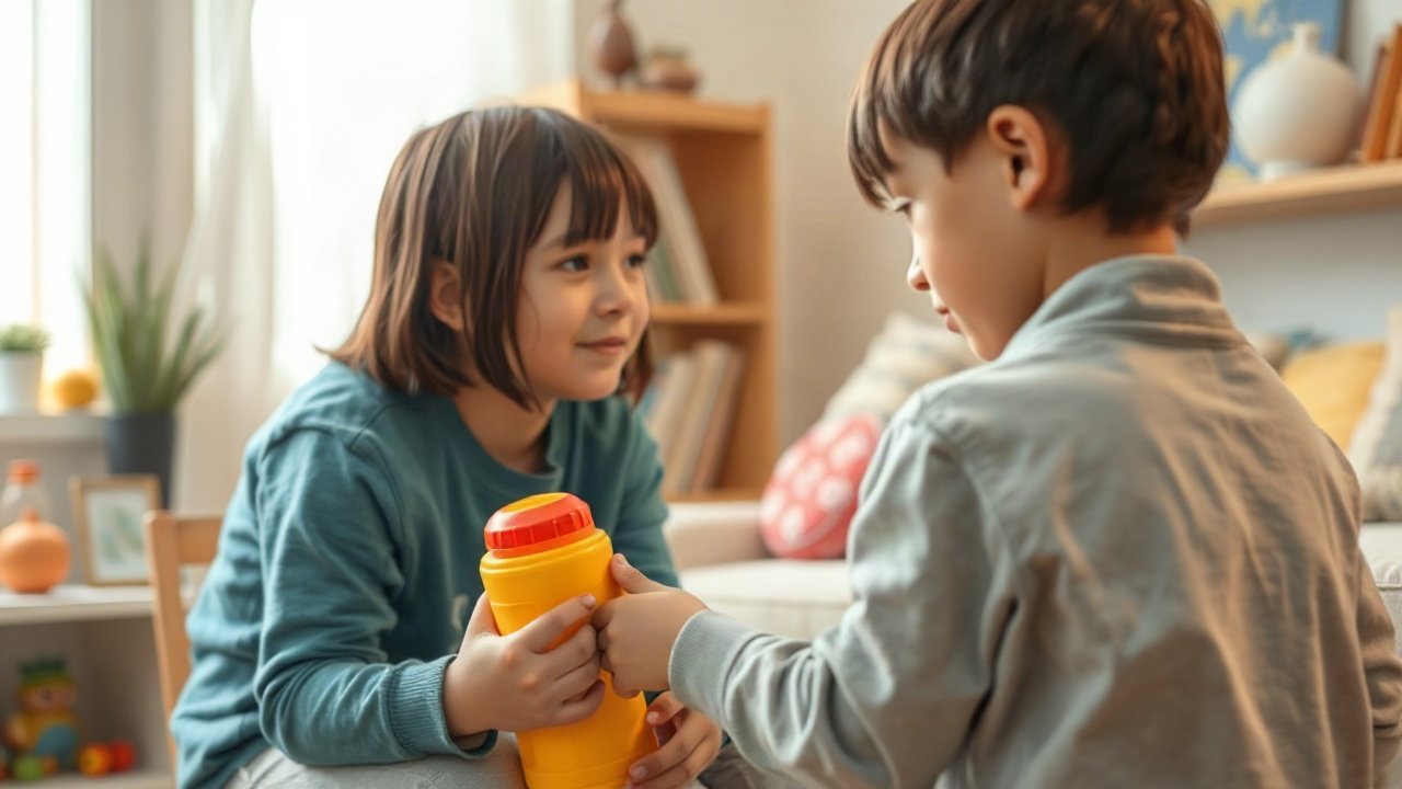 Child-friendly emergency card with contacts, meeting point and simple safety steps