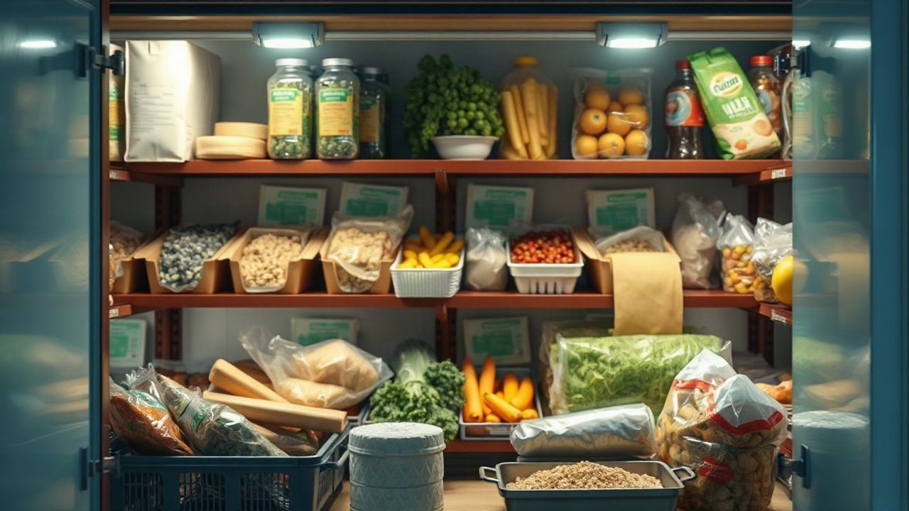 A uk emergency food list shown in a practical real-world context
