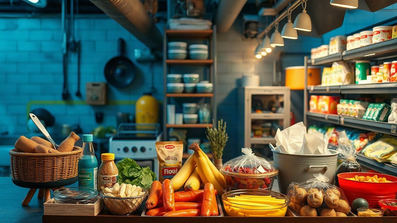 Food during a power cut shown in a practical real-world preparedness context