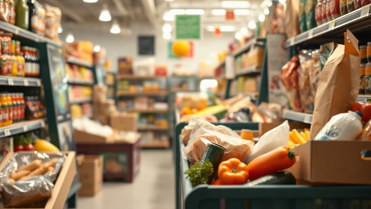 An emergency food supply in the uk shown in a practical real-world context