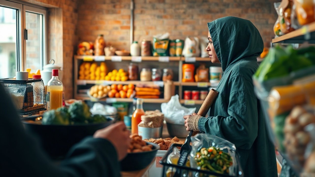 UK supermarket supply chain showing farms, distribution centres and temporary local shortages