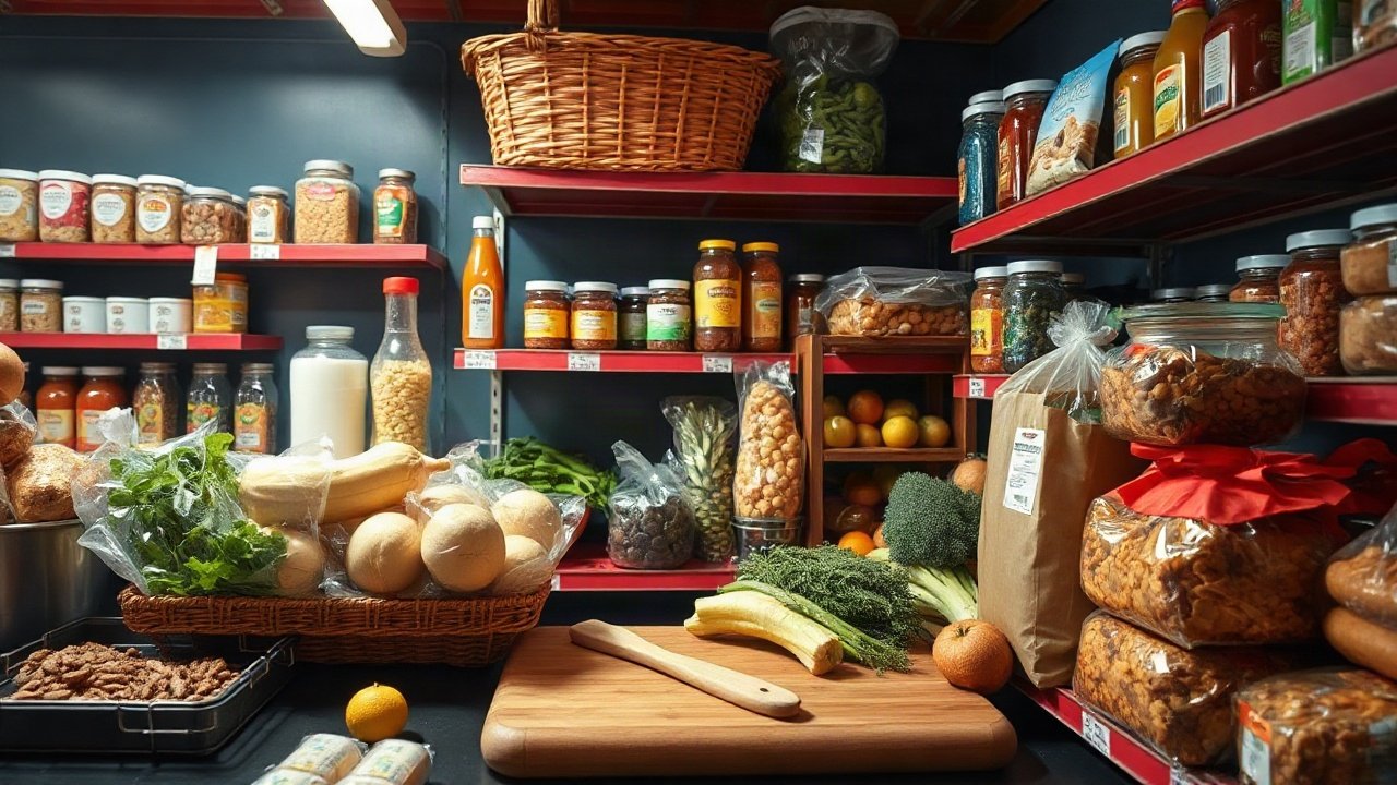 Food to store for uk emergencies shown in a practical real-world context