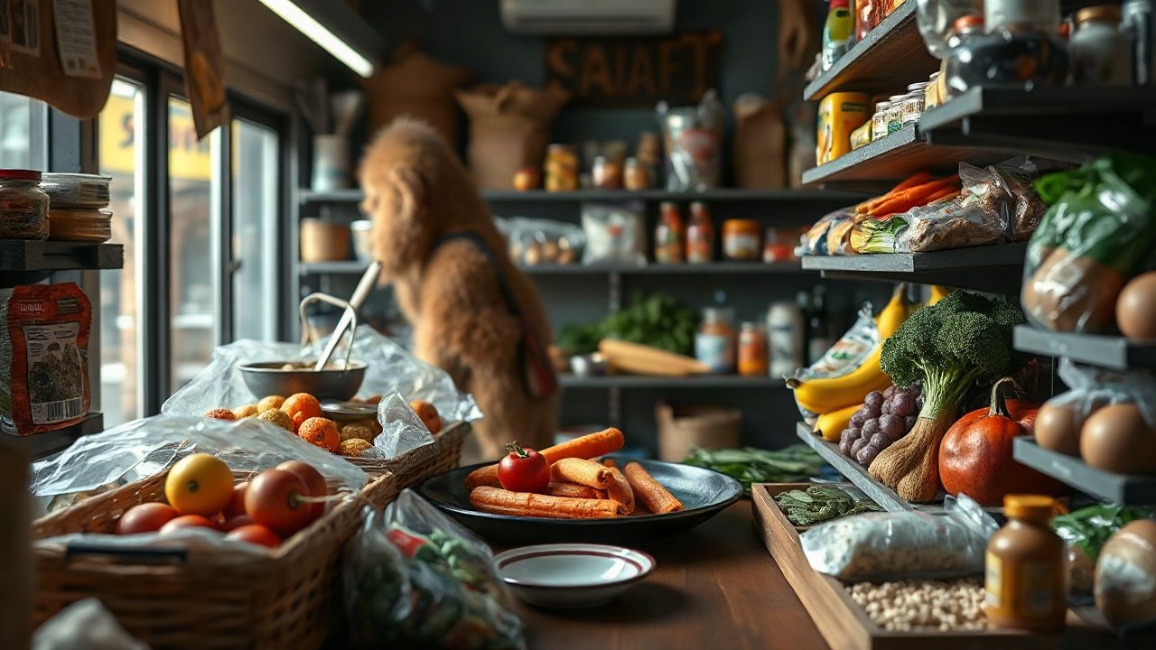 Survival food in the uk shown in a practical real-world context