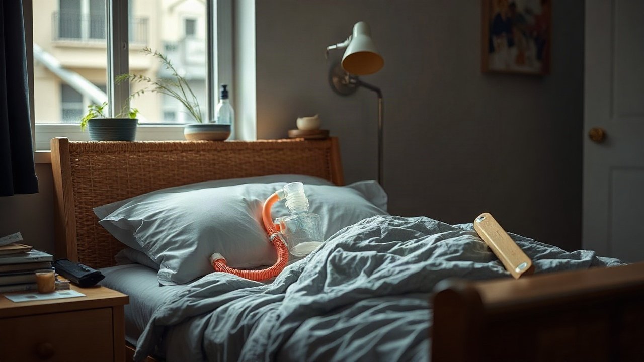 Cpap use during a power cut shown in a practical real-world preparedness context