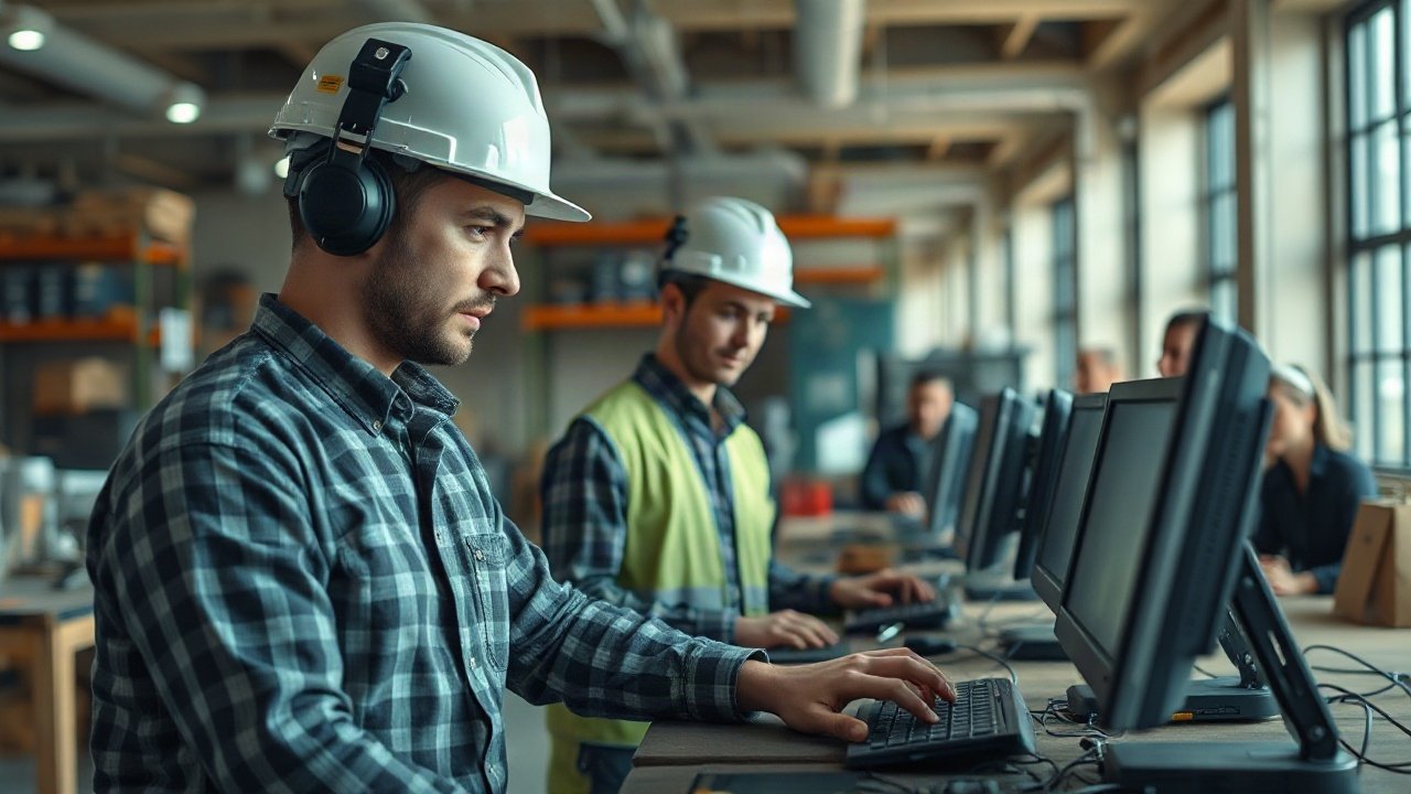 Builders using AI-assisted tools while handling role-specific work