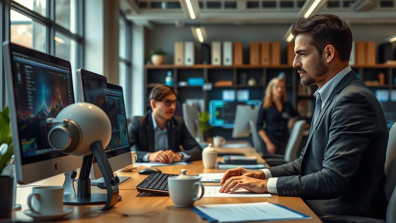 Business Consultants using AI-assisted tools while handling role-specific work