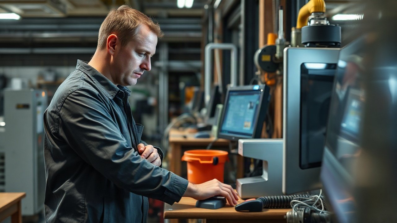 Cnc Machinists using AI-assisted tools while handling role-specific work