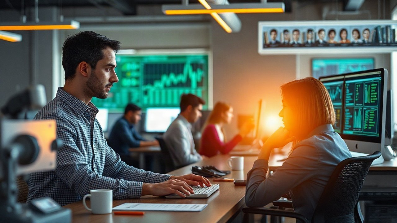 Credit Analysts using AI-assisted tools while handling role-specific work