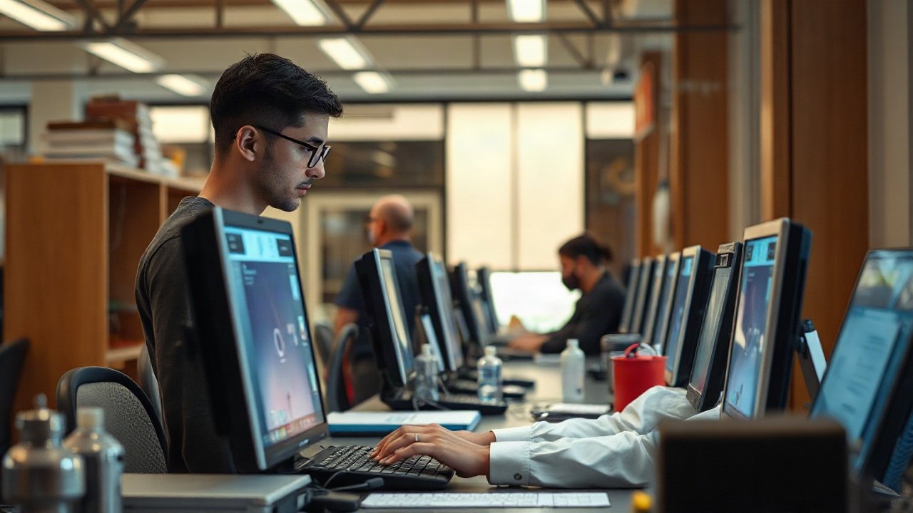 Custodians using AI-assisted tools while handling role-specific work