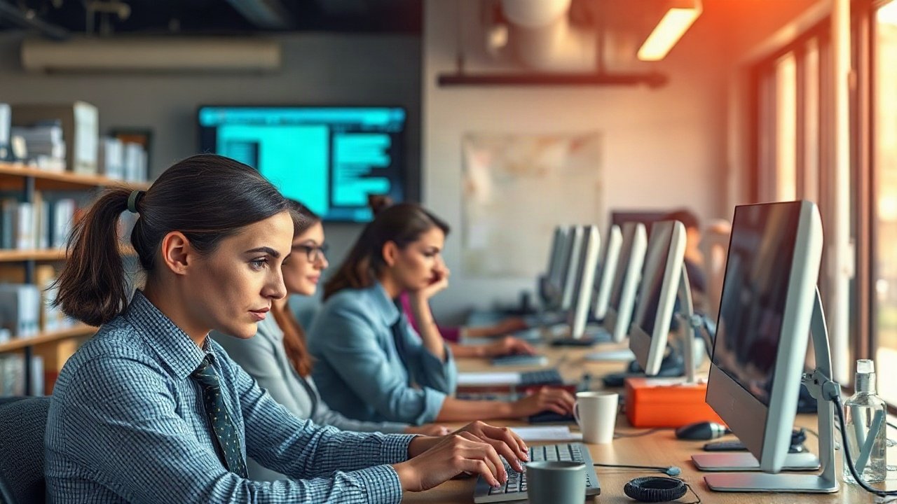 Data Entry Clerks using AI-assisted tools while handling role-specific work