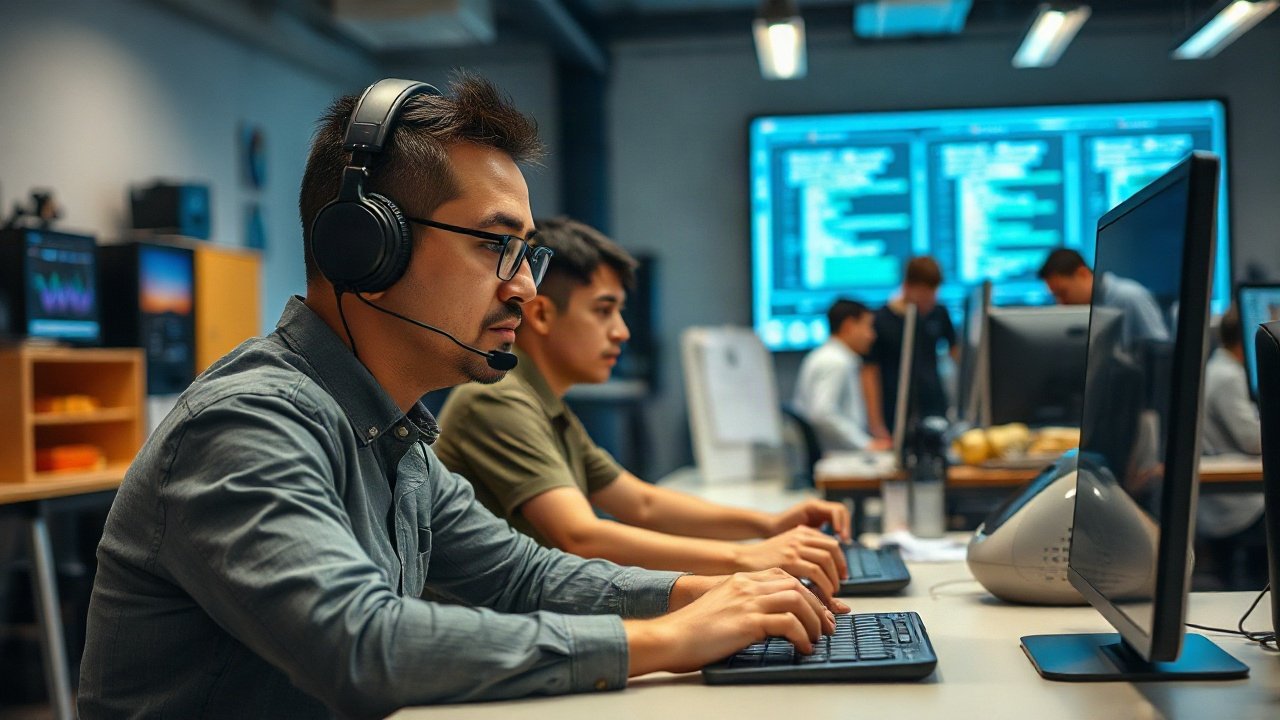 Software developers reviewing AI-generated code, tests and production monitoring
