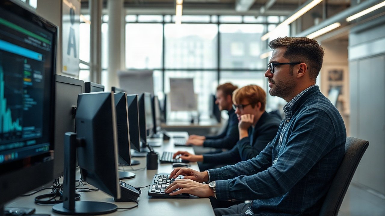 Facilities Managers using AI-assisted tools while handling role-specific work
