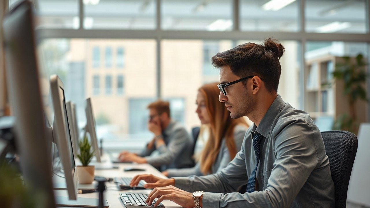 Financial adviser reviewing AI-supported planning analysis with a client