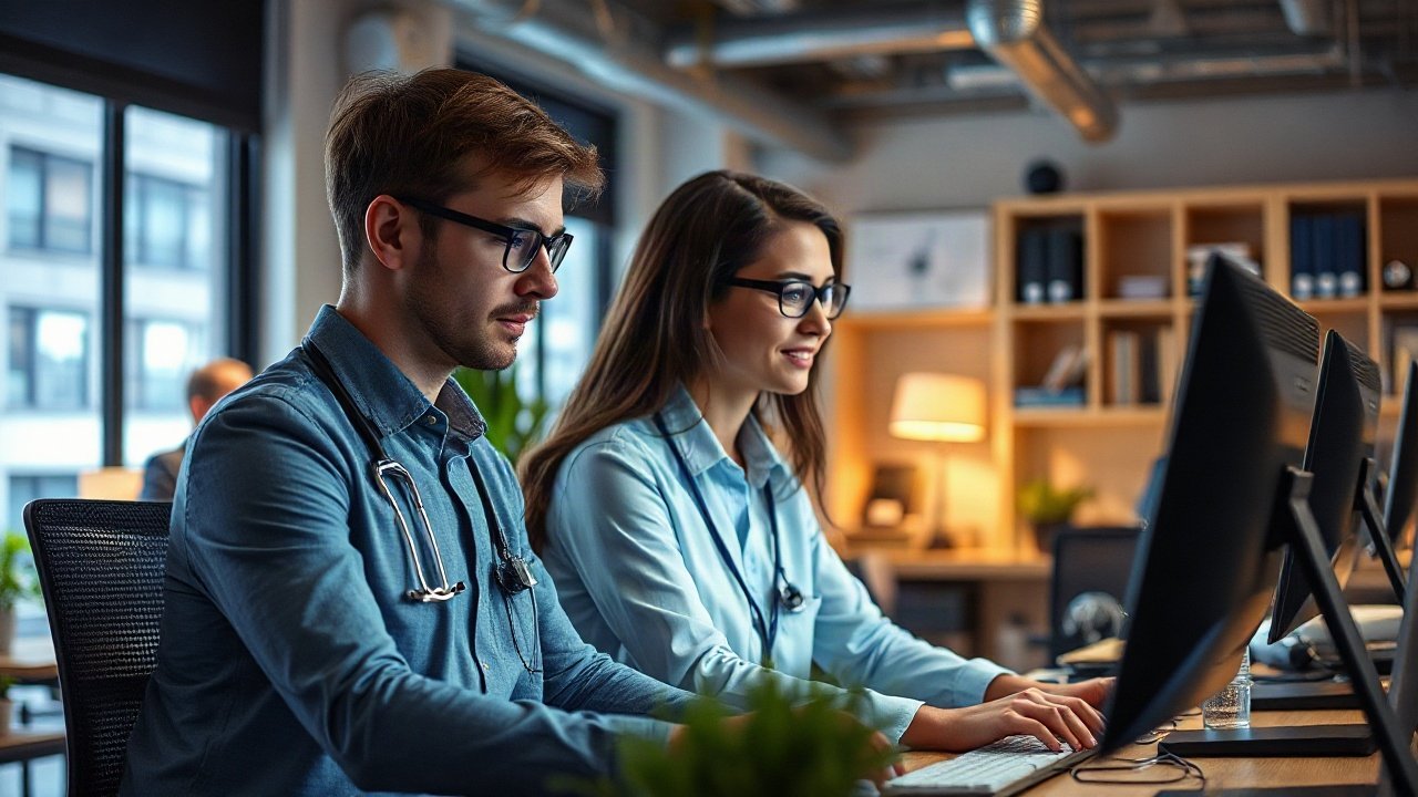 Health Insurance Agents using AI-assisted tools while handling role-specific work