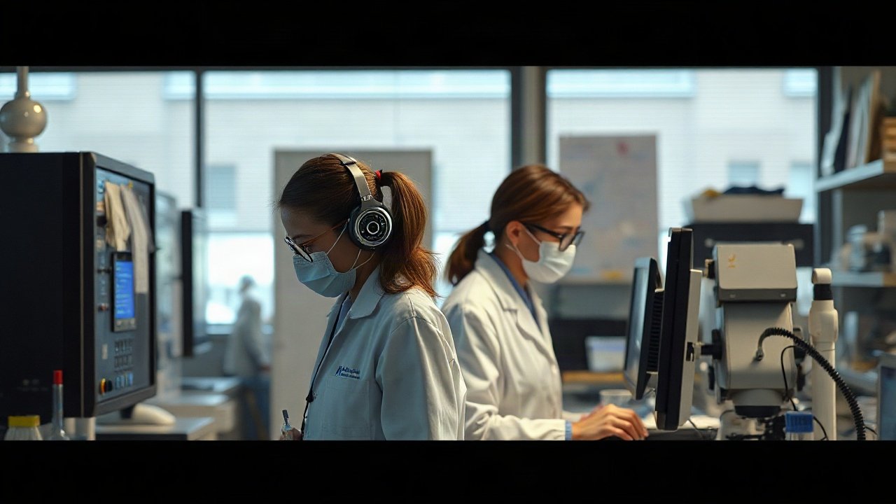 Laboratory Technicians using AI-assisted tools while handling role-specific work