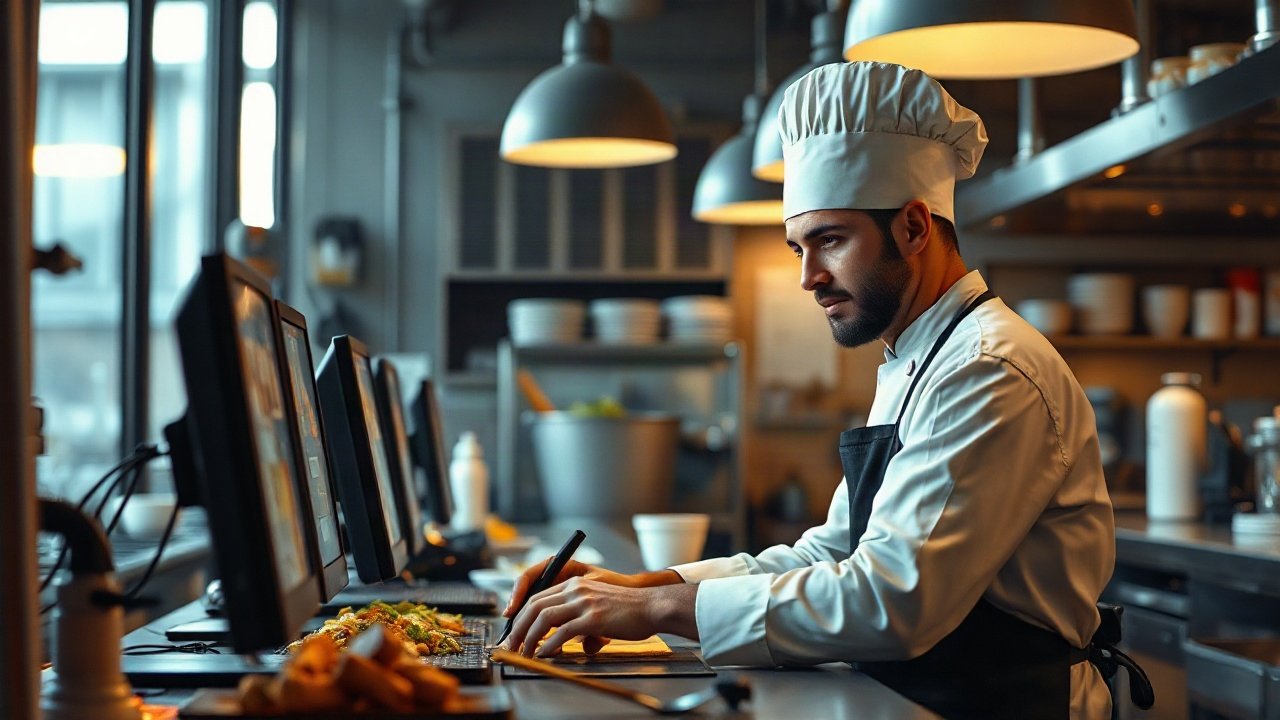 Line Cooks using AI-assisted tools while handling real-world work