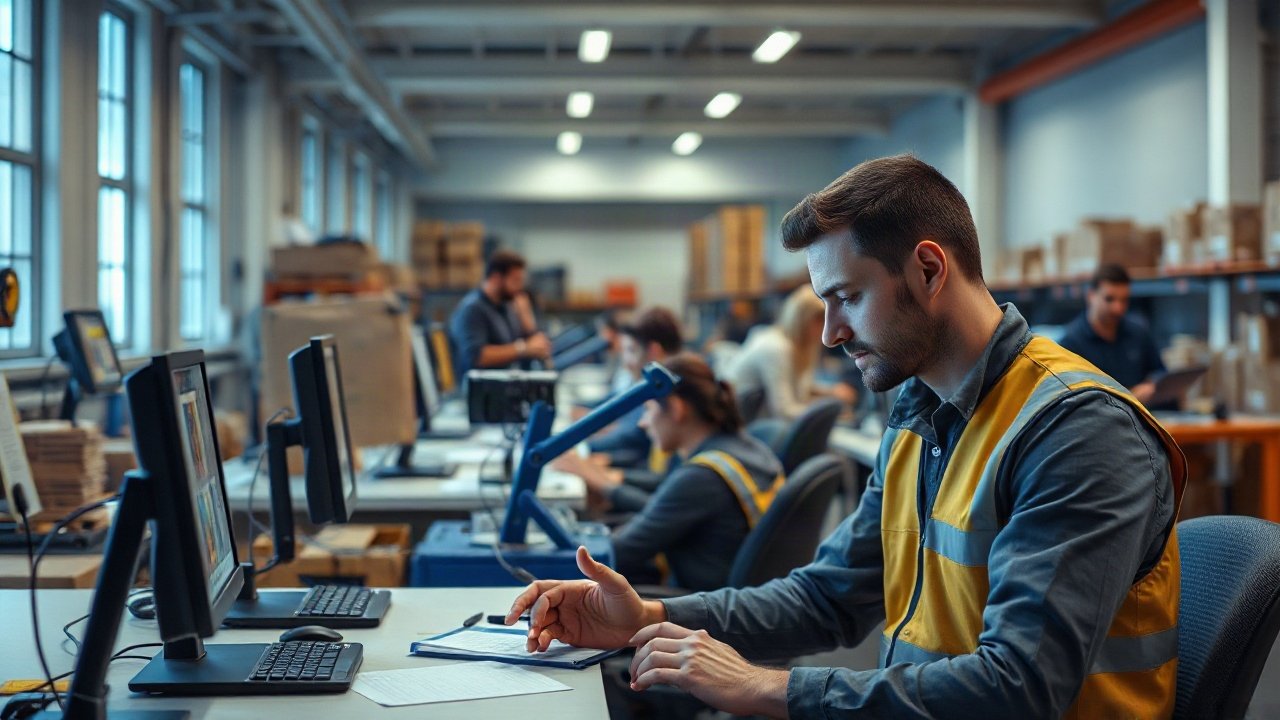 Logistics Managers using AI-assisted tools while handling role-specific work