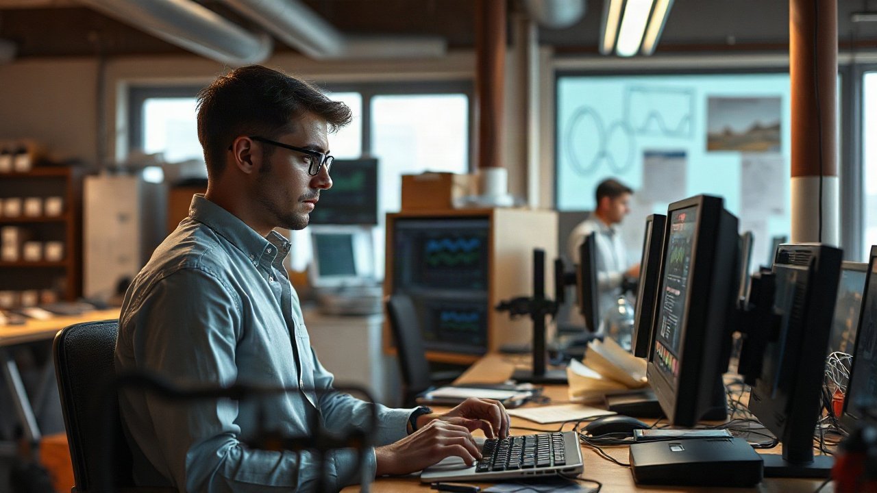 Physicists using AI-assisted tools while handling role-specific work