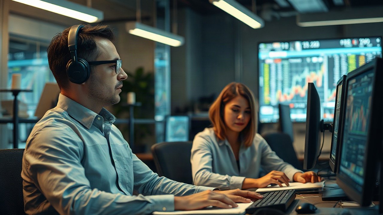 Quant Traders using AI-assisted tools while handling role-specific work