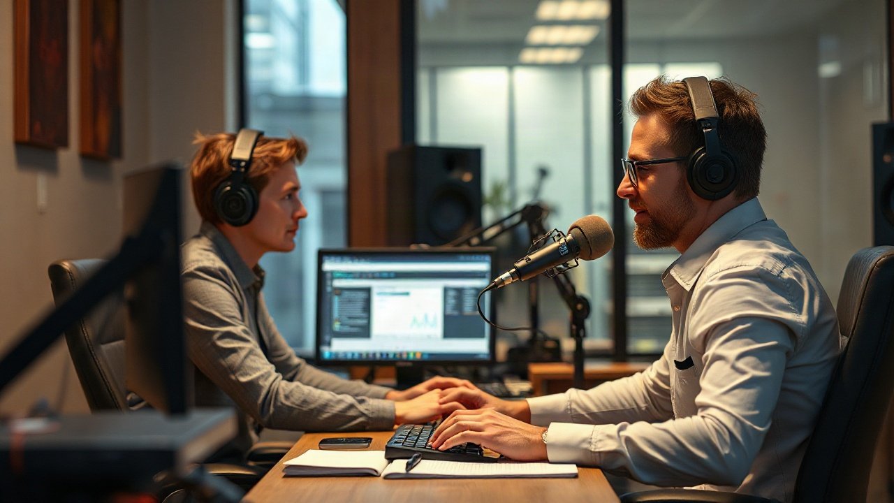 Radio Hosts using AI-assisted tools while handling role-specific work