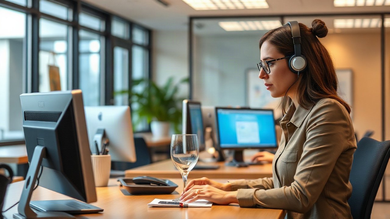 Receptionists using AI-assisted tools while handling role-specific work
