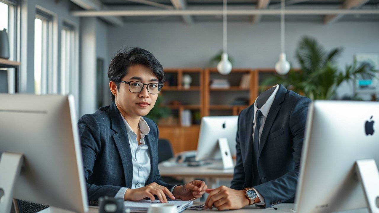 Recruiter reviewing AI-ranked candidates alongside interview notes