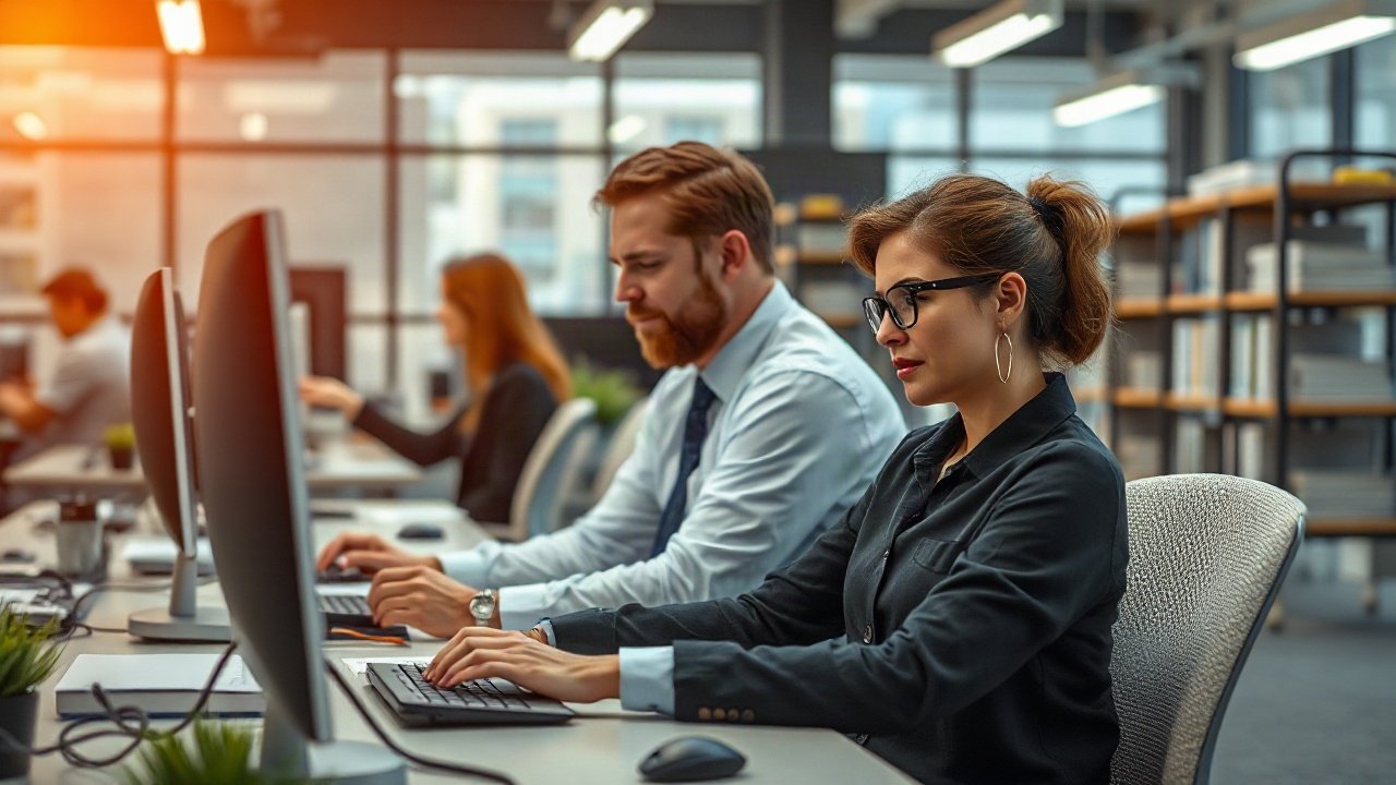 Sales Representatives using AI-assisted tools while handling real-world work