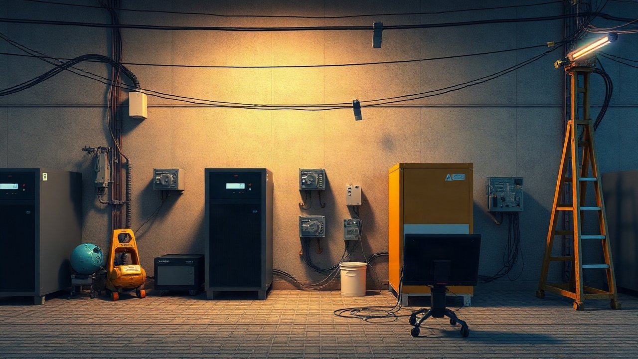 Electricity use inside an AI data centre split between compute, cooling and supporting systems