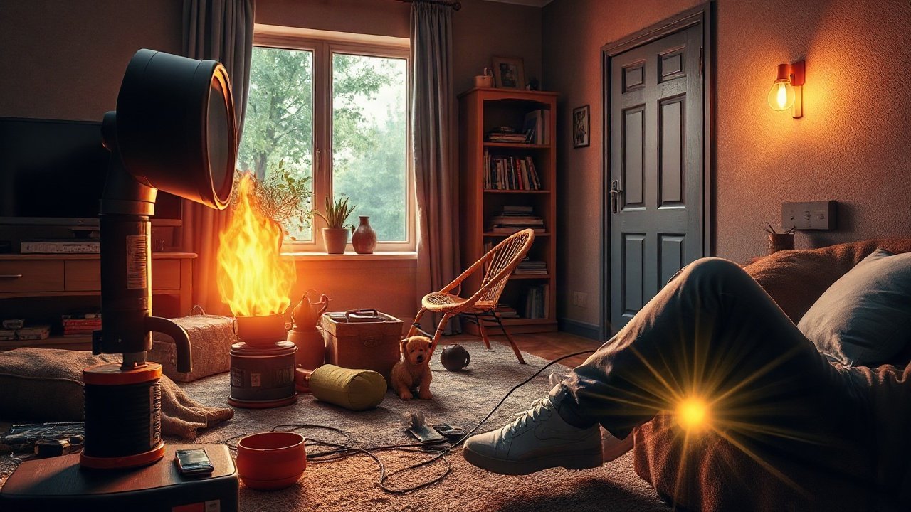A uk power-cut survival kit shown in a practical real-world context