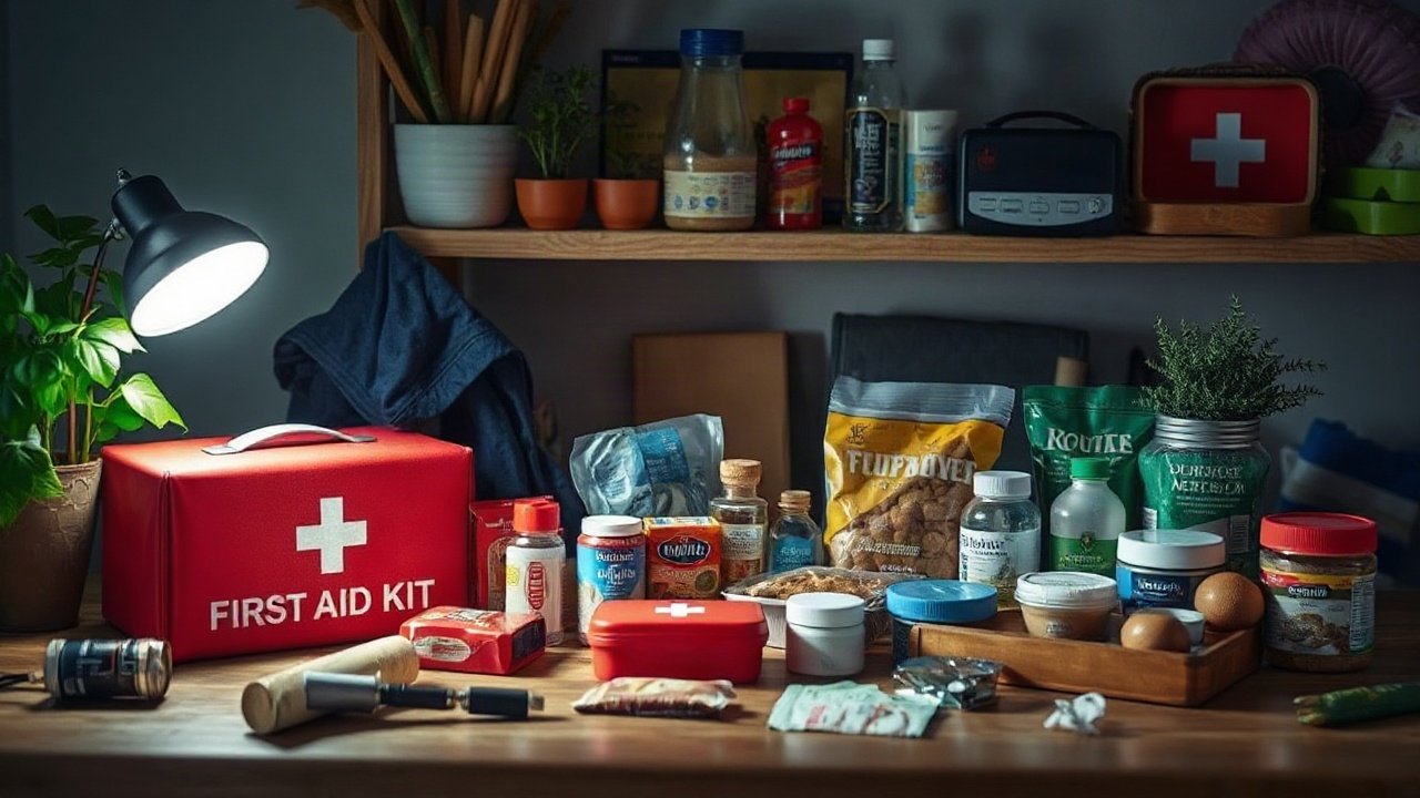 A household first-aid kit in the uk shown in a practical real-world context