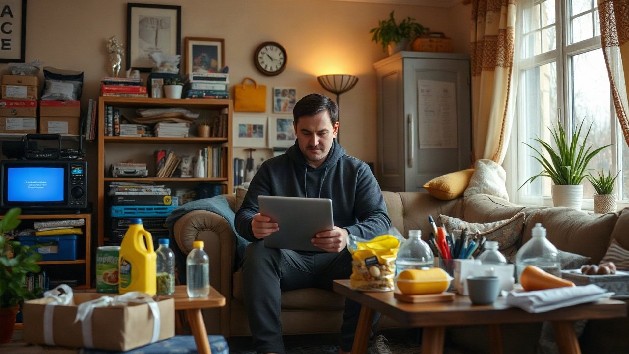 UK government preparedness guidance beside an ordinary household emergency kit