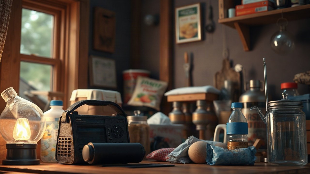 Practical UK survival kit using ordinary household emergency equipment