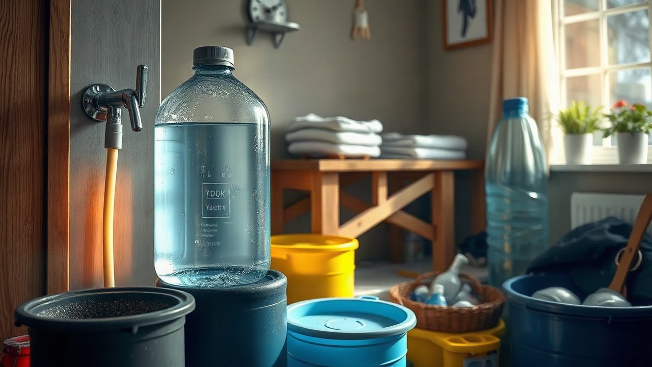 Emergency drinking water in the uk shown in a practical real-world context