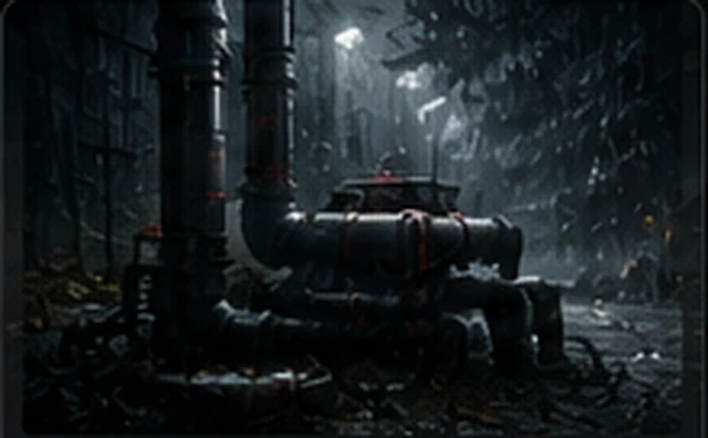 Emergency water storage and purification equipment in a dark survival setting